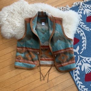 Vintage Wool Pendleton Southwestern Vest
